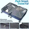 imageLuggage Set with Spinner Wheels and TSA Lock 3 Pieces Expandable Hardside Suitcase for Travel Hardshell Luggage Sets 20quot 24quot 28quot NavyNavy