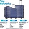 imageLuggage Set with Spinner Wheels and TSA Lock 3 Pieces Expandable Hardside Suitcase for Travel Hardshell Luggage Sets 20quot 24quot 28quot NavyNavy