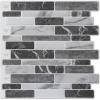 imageArt3d 10Sheet Peel and Stick Backsplash 12 in x 12in Blue Marble DesignDark Gray