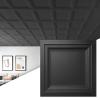 imageArt3d 12Pack Square Drop Ceiling Tile 2ft x 2ft in White PVC Ceiling Panel 24 x 24in  Compatible with 1516quot Drop Ceiling Grid SystemBlack