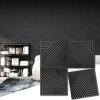 imageArt3d 33Pack 3D Wall Panels for Interior Wall Decor Textured Accent Walls Paneling for Living Room Bedroom TV Background 12quotx12quot WhiteBlack