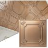 imageArt3d Drop Ceiling Tiles 24x24 in Bronze 12Pack 48 Sqft Wainscoting Panels Glue Up 2x2Bronze