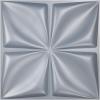 imageArt3d Navy Blue 3D Wall Panel PVC Flower Design Cover 3 Sq Meter for Interior Wall Decor in Living Room Bedroom Lobby Office Shopping MallGray