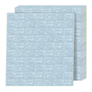 imageArt3d 105 Square Feet Pack Of 20 Wall Panel Brick BrownBlue