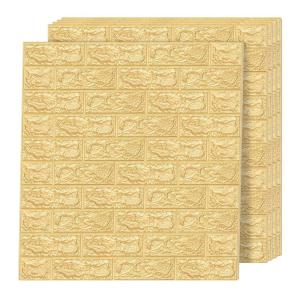 imageArt3d 105 Square Feet Pack Of 20 Wall Panel Brick BrownYellow