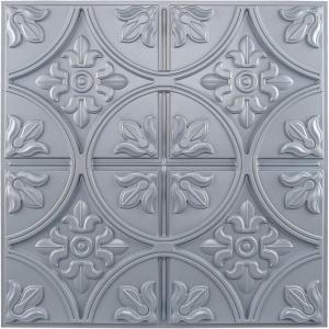 imageArt3d Drop Ceiling Tiles 2x2 Glueup Ceiling Panel Fancy Classic Style Antique CopperGray
