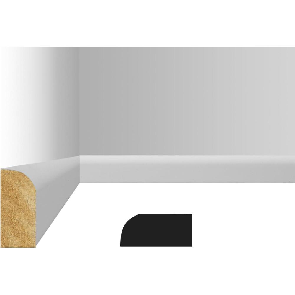imageArt3d 4Pack Wall Molding Trim 8 ft Each MDF Wainscoting Panels Paintable ampamp WarpResistant Easy Adhesive Installation for Living Room Bedroom ampamp Office Dco Total Length 32 ft White 2White 3