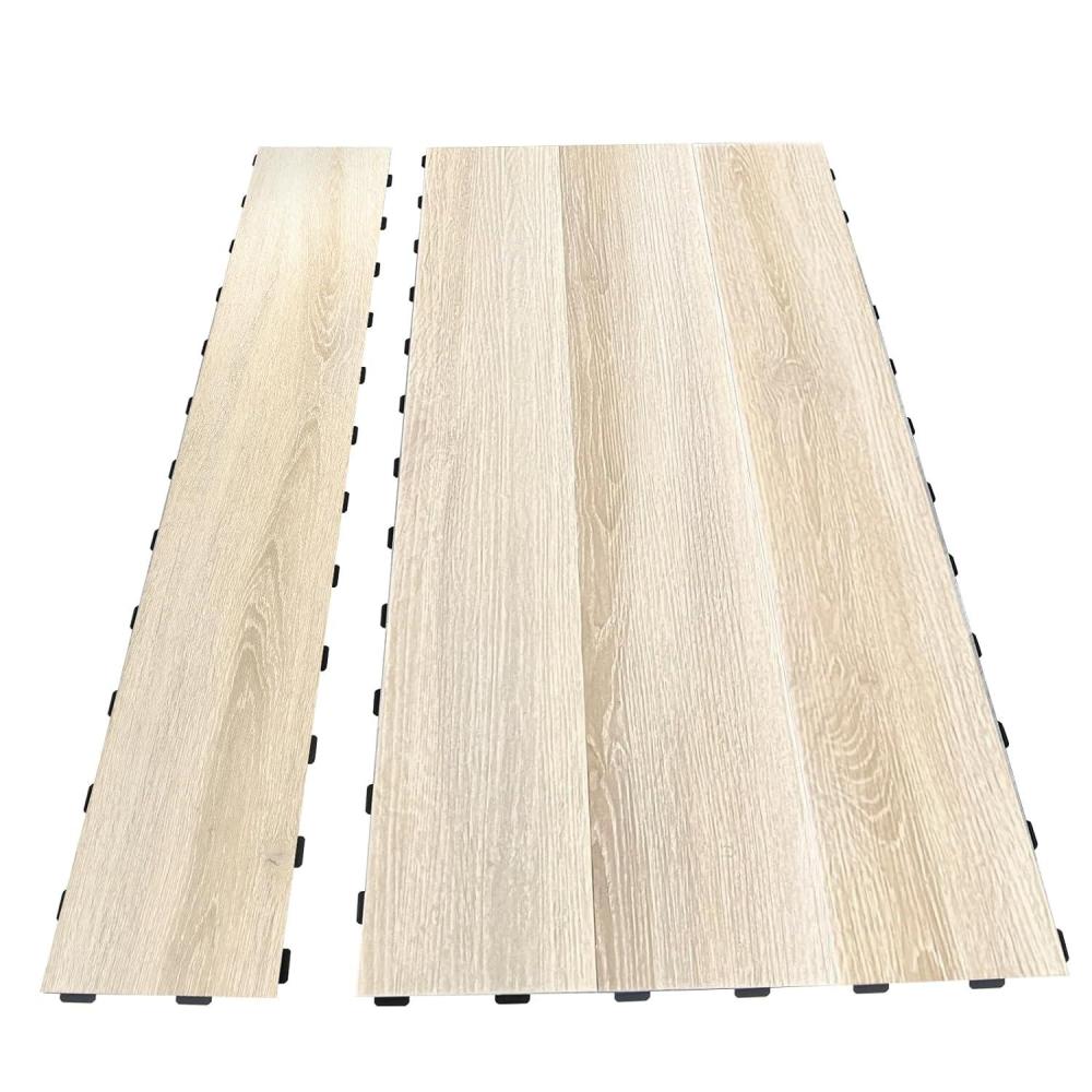 imageArt3d Interlocking Luxury Wood Flooring Tile Wood Floor Plank for Kitchen Bathroom  Waterproof AntiSlip WearResistant Reusable 8Pack Sample 6 x 6 inchBali Teak