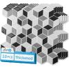 imageArt3d 10Sheet Peel and Stick Backsplash Tiles 12x12 Inch SelfAdhesive 3D Wall Tiles for Kitchen Bathroom Countertop  Thickened Waterproof Design Light BrownWhiteBlack