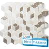 imageArt3d 10Sheet Peel and Stick Backsplash Tiles 12x12 Inch SelfAdhesive 3D Wall Tiles for Kitchen Bathroom Countertop  Thickened Waterproof Design Light BrownLight Brown