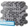 imageArt3d 10Sheet Peel and Stick Backsplash Tiles 12x12 Inch SelfAdhesive 3D Wall Tiles for Kitchen Bathroom Countertop  Thickened Waterproof Design Light BrownGraphite Gray