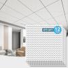 imageArt3d 12Pack Smooth Drop Ceiling Tile 2ft x 2ft  FireRated Waterproof Reusable  Premium PVC No Sag and Breakage  Cover 48 Sq Ft BlackWhite  acoustic