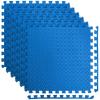 imageArt3d 48 SqFt Eva Puzzle Exercise Mats 24quotx24quot x 12quot Thick Foam Interlocking Tiles for Flooring Workout Gym Equipments Pack of 12Blue  6 Tiles  24 Sq Ft  12 Inch