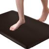 imageArt3d Anti Fatigue Mat  12 Inch Cushioned Kitchen Mat Comfort ampamp Non Slip Cushion for Standing Desk Office or Garage Floor 173quotx28quot BlackChocolate