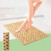 imageArt3d Bamboo Shower Mat for Bathroom Sauna Spa or Outdoor Use NonSlip 24x16 Inch Natural Teak Floor Mat WaterResistant Bath Accessory for Shower Poolside or Wet Surfaces236 x 165 Rectangular