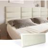 imageArt3d Peel and Stick Headboard for King Full and Queen in Velvet Smoky Gray Pack of 12 Panels Sized 984quot x 2362quot Soundproof Wall Panels 3D Upholstered Wall PanelVelvet Pearl
