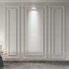 imageArt3d Premade Bilinear Frame Accent Molding Set PreCut Decorative Wainscoting Panel for Home Dcor ReadytoAssemble GlueOn Wall Trim for Living Room Bedroom Corridor 3 Whole Bilinear FrameWhite  Style 2