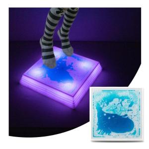 imageArt3d 1212 Inch Sensory Interactive Liquid Motion Tiles for Toddlers Kids ampamp Adult  Touch Sensitive 7 Color Changing Flooring Tile for Home Dcor Indoor ampamp Outdoor Activities 3PackBule