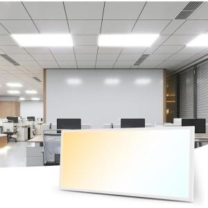 imageArt3d 1x4 FT LED Flat Panel Light ULampampETL Listed 3CCT Selectable Color Temperature 3000K4000K5000K 010V Dimmable 5500LM Flush Mount Ceiling Light 20W30W40W Drop Ceiling Light 2 Pack