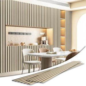 imageArt3d 4Pack GlueOn Herringbone Wainscoting Panel for Interior Wall Decor  104 x 12 Inch Polystyrene Ultralight Slim Slat Wall Panels for Living Room Bedroom MahoganySixGrid Oak