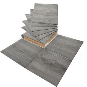imageArt3d Peel and Stick Vinyl Floor Tiles 30Pack 12 x 12 inch Self Adhesive Waterproof Flooring Wood Planks for Kitchen Dining Room Bedrooms Cover 30 Sq Ft Light Brown AshTaupe Ash