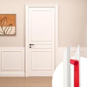 imageArt3d Premade Peel and Stick Door Moulding Trim Kit SelfAdhesive Paintable Wainscoting Panels for Frame Decor ampamp Wall Accents 1 Set2 Frames3frame White