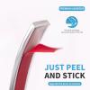 imageArt3d 10 Ft Peel and Stick Flexible Vinyl Molding Trim for Wall Tile Edges Kitchen backsplash Mirrior Frame in Rose GoldStainless Steel