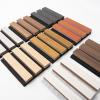 imageArt3d 4Pack 945 x 79 inch Acoustic Wood Slat Wall Panels for Interior Decor 3D Fluted Sound Absorbing Wood Paneling for Accent Wall Ceiling Kitchen Living Room Bedroom Office Warm TeakSamples Pack