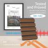 imageArt3d 4Pack 945 x 79 inch Acoustic Wood Slat Wall Panels for Interior Decor 3D Fluted Sound Absorbing Wood Paneling for Accent Wall Ceiling Kitchen Living Room Bedroom Office Warm TeakDark Walnut