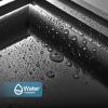 imageArt3d Drop Ceiling Tiles 48x24 Decorative PVC Ceiling Panels Waterproof Rustproof and Durable 12Pack Glue Down Rectangular BlackRectangular Black 2