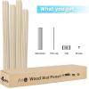 imageArt3d Slat Wood Wall Paneling for Interior and Ceiling Decoration  Pack of 4pcs  1pc EndTrim Size 108 x 57in OakAshtree