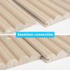 imageArt3d Slat Wood Wall Paneling for Interior and Ceiling Decoration  Pack of 4pcs  1pc EndTrim Size 108 x 57in OakBeaded Ashtree