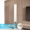 imageArt3d Slat Wood Wall Paneling for Interior and Ceiling Decoration  Pack of 4pcs  1pc EndTrim Size 108 x 57in OakBeaded Ashtree