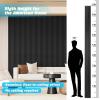 imageArt3d Slat Wood Wall Paneling for Interior and Ceiling Decoration  Pack of 4pcs  1pc EndTrim Size 108 x 57in OakBeaded Black