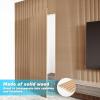 imageArt3d Slat Wood Wall Paneling for Interior and Ceiling Decoration  Pack of 4pcs  1pc EndTrim Size 108 x 57in OakBeaded Oak
