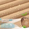 imageArt3d Slat Wood Wall Paneling for Interior and Ceiling Decoration  Pack of 4pcs  1pc EndTrim Size 108 x 57in OakBeaded Oak