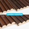imageArt3d Slat Wood Wall Paneling for Interior and Ceiling Decoration  Pack of 4pcs  1pc EndTrim Size 108 x 57in OakBeaded Walnut
