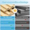 imageArt3d Slat Wood Wall Paneling for Interior and Ceiling Decoration  Pack of 4pcs  1pc EndTrim Size 108 x 57in OakNatural WoodRectangle