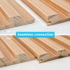 imageArt3d Slat Wood Wall Paneling for Interior and Ceiling Decoration  Pack of 4pcs  1pc EndTrim Size 108 x 57in OakOak