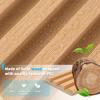 imageArt3d Slat Wood Wall Paneling for Interior and Ceiling Decoration  Pack of 4pcs  1pc EndTrim Size 108 x 57in OakOak