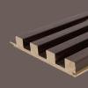 imageArt3d Slat Wood Wall Paneling for Interior and Ceiling Decoration  Pack of 4pcs  1pc EndTrim Size 108 x 57in OakSmoked Oak