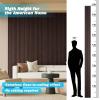 imageArt3d Slat Wood Wall Paneling for Interior and Ceiling Decoration  Pack of 4pcs  1pc EndTrim Size 108 x 57in OakSmoked Oak