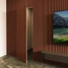 imageArt3d Slat Wood Wall Paneling for Interior and Ceiling Decoration  Pack of 4pcs  1pc EndTrim Size 108 x 57in OakWalnut