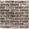 imageArt3d 10Pack 525 SqFt Faux Brick 3D Wall Panels Peel and Stick in Red Brown Self Adhesive Waterproof Foam Wallpaper for Bedroom Bathroom KitchenGrayBrown