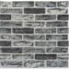 imageArt3d 10Pack 525 SqFt Faux Brick 3D Wall Panels Peel and Stick in Red Brown Self Adhesive Waterproof Foam Wallpaper for Bedroom Bathroom KitchenStone ash