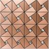 imageArt3d 10Sheet Peel and Stick Backsplash Metal Mosaic Tiles for Kitchen Wall Decor Stick on Aluminum Composite Tiles Stikers BlackampampSilver Windmill Puzzle Glass MixedCopper
