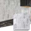 imageArt3d 10Sheet Peel and Stick Kitchen Backsplash Tile Vinyl Stick On Wall Tile Sticker for Bathroom Laundry Room Back Splashes 12quotx12quot Black MarbleGrey Marble