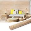 imageArt3d 48 x 96 Inch Natural Bamboo Wall Panel for Interior Wall Decor Flexible Pole Wrap Wainscoting Wall Cladding Paneling for Living Room Bedroom Office Kitchen Island LightcarbonizedLightcarbonized