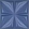 imageArt3d Navy Blue 3D Wall Panel PVC Flower Design Cover 3 Sq Meter for Interior Wall Decor in Living Room Bedroom Lobby Office Shopping MallNavy Blue