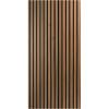 imageArt3d Wood Slat Acoustic Panels Set of 4  3D Fluted SoundAbsorbing Panels for Walls ampamp Ceilings Walnut BrownWalnut Brown